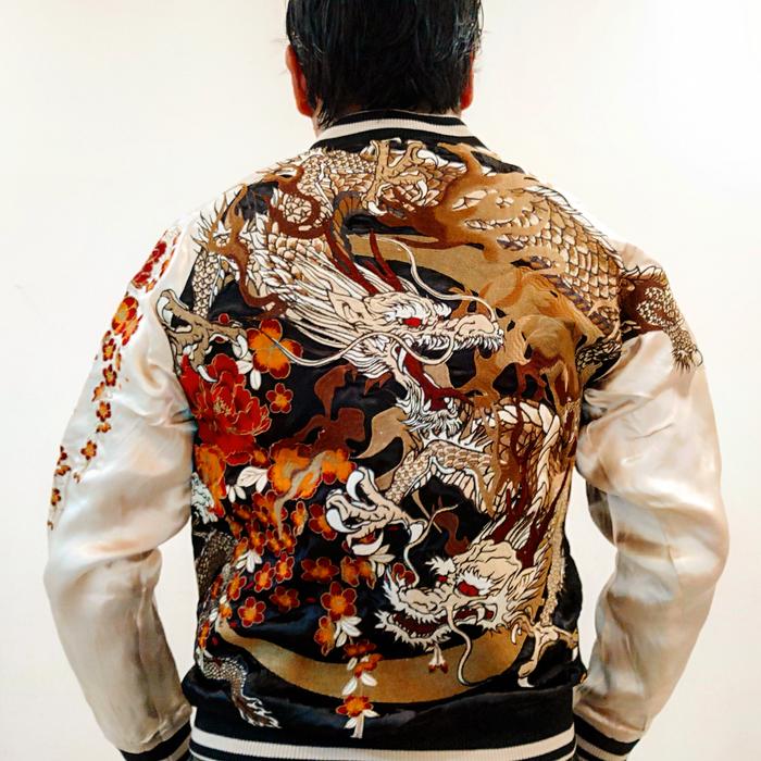 JACKET TWIN DRAGON KARAKURI TAMASHII JAPAN SUKAJAN REVERSIBLE