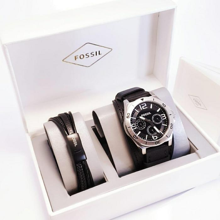 Jam Tangan Pria Fossil BQ 1718 1719 1505 JR 1495 Fullset Gelang 4.5cm