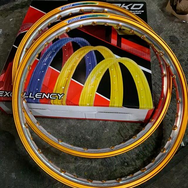 Rim velak/veleg/velk/velek/lingkar Yoko two tone ring 17 uk 140/140