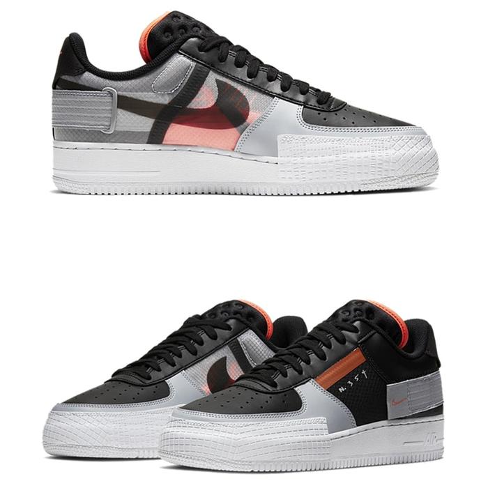 NIKE AIR FORCE 1 TYPE N354 BLACK REDDISH