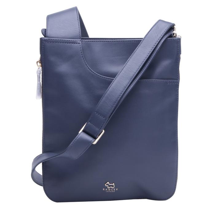 Tas Wanita Radley London pockets leather sling bag navy new from UK