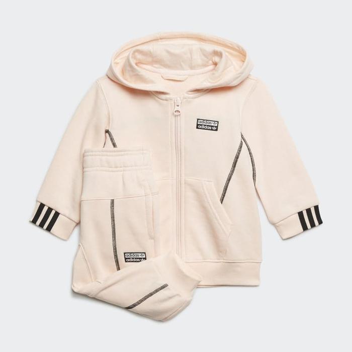 ADIDAS R.Y.V FULL ZIP HOODIE SET PINK TINT