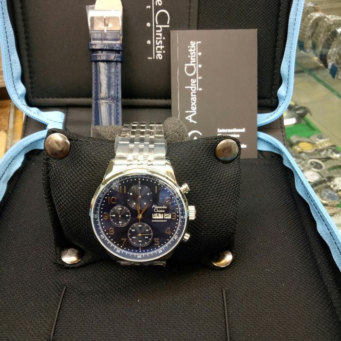 Jam Tangan Analog Pria Alexandre Chriatie Ac 6492MC All Stainless