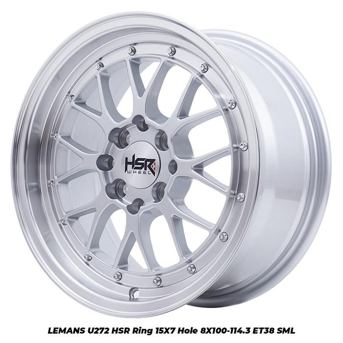 Pelek Mobil LEMANS U272 HSR R15X7 H8X100-114,3 ET38 SML