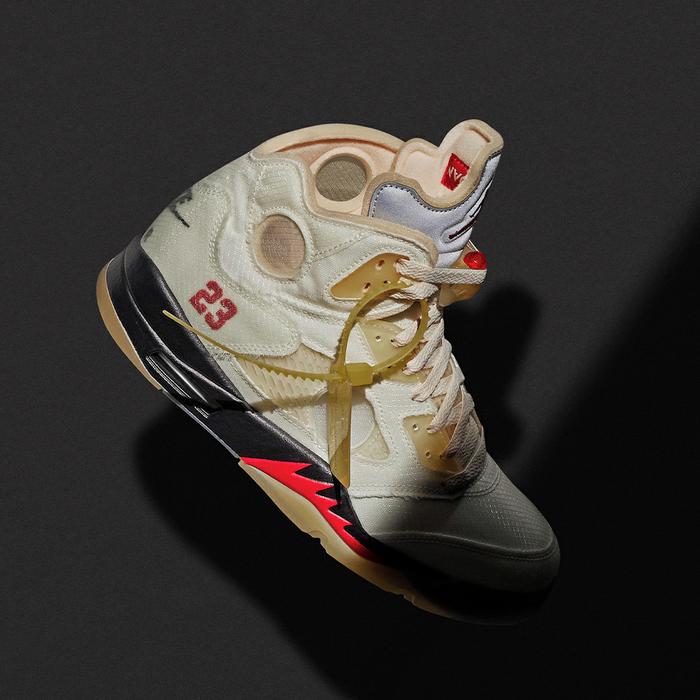 Off-White x Air Jordan 5 Retro "Sail"