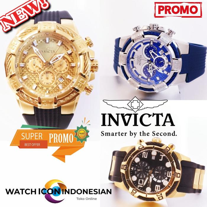 Jam Tangan Pria Merk Invicta Bold Sport Full Stainless Steel 5.0
