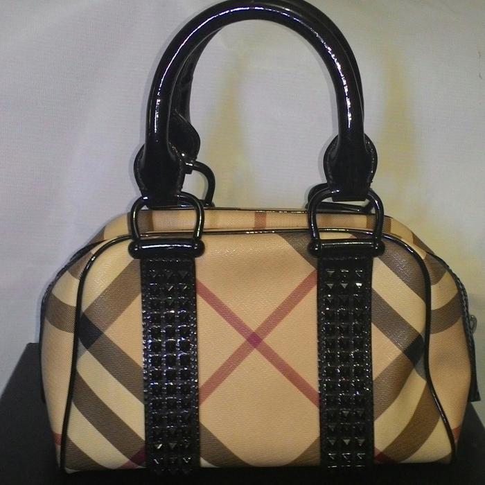 Preloved BurBerry Small Checknova Studded Original
