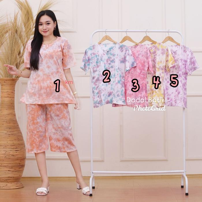Setelan kulot tie dye/ kulot tie dye/ daster murah