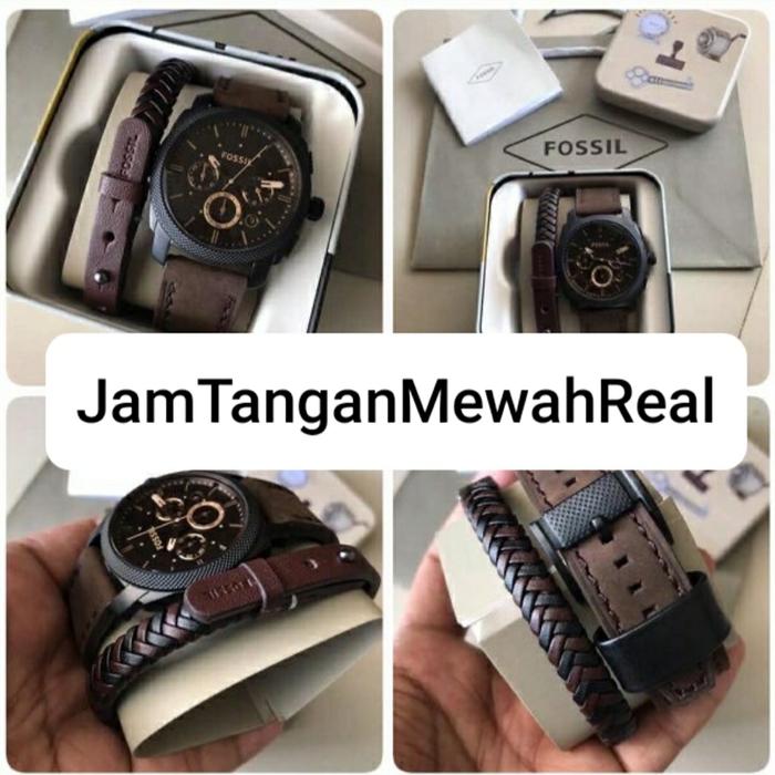 Jam Tangan Fossil FS5251 FS4656 5251 4656 Original 42mm Fullset Gelang