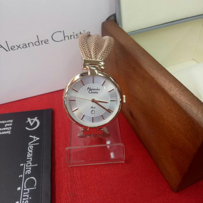Jam Tangan Analog Wanita Alexandre Cristie Ac 2872 LD Solid Stainless