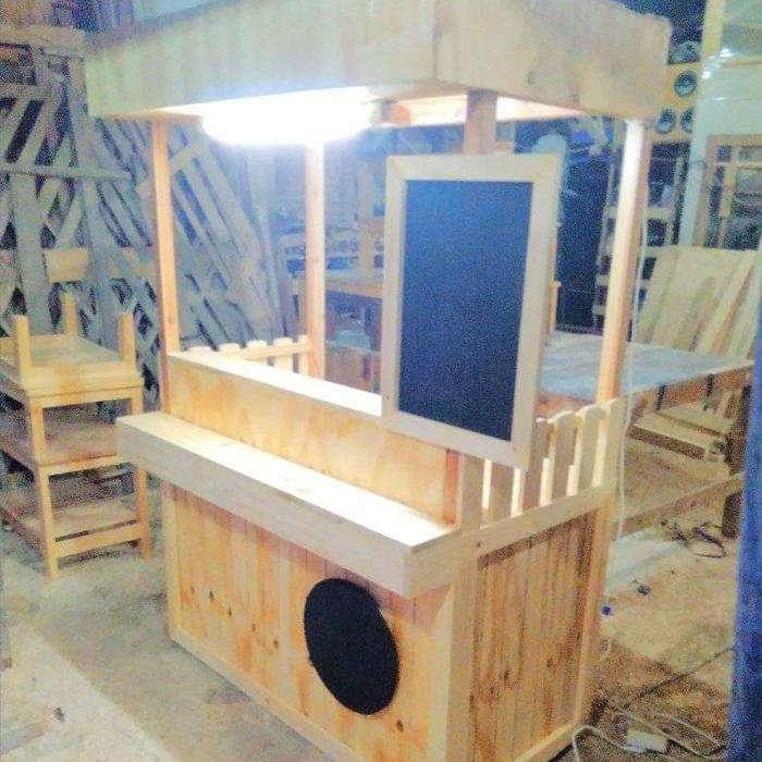 Booth portable kayu / booth kayu jatibelanda / booth promo