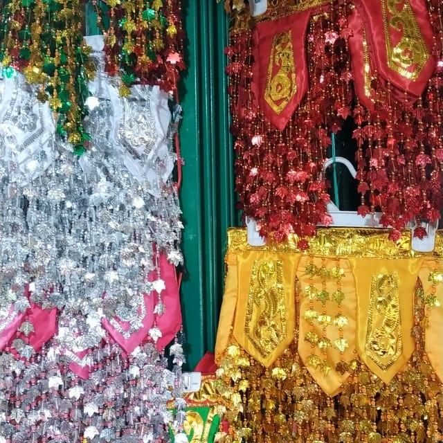 ondas rumbai 3m pelaminan pengantin adat minang padang