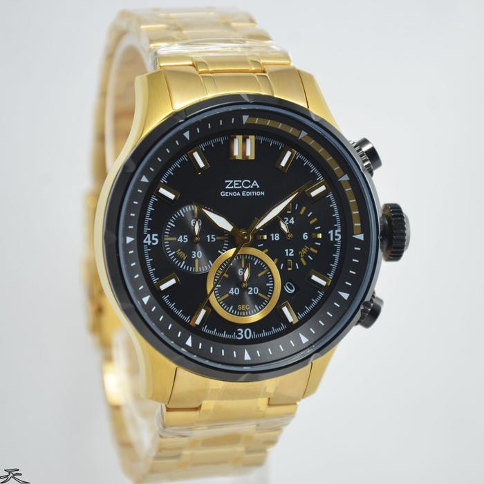 ZECA 297M.S.C.G2 - Jam Tangan Pria Original - Gold Black