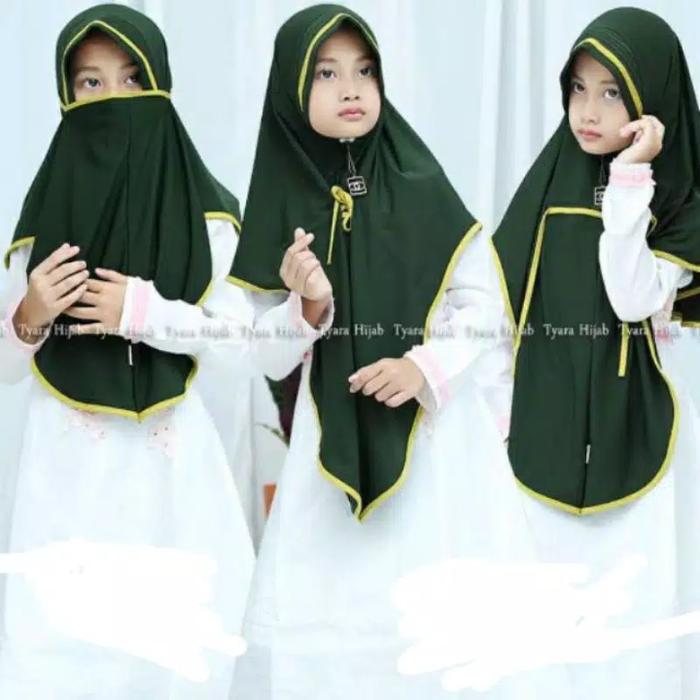 Jilbab Hijab Anak SD 8-12th Bisa Buat Masker / Kerudung Jilbab Anak