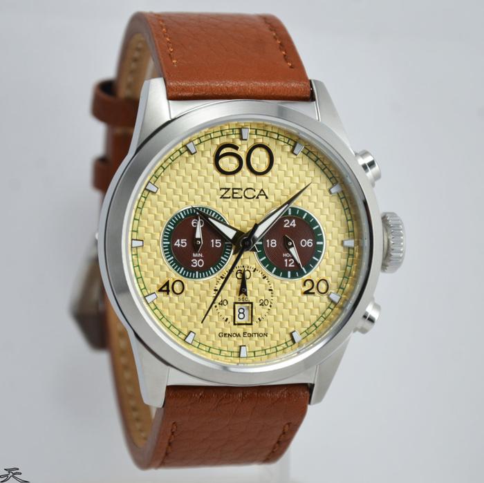 ZECA 240M.LLB.C.S7 - Jam Tangan Pria Kulit Original - Brown