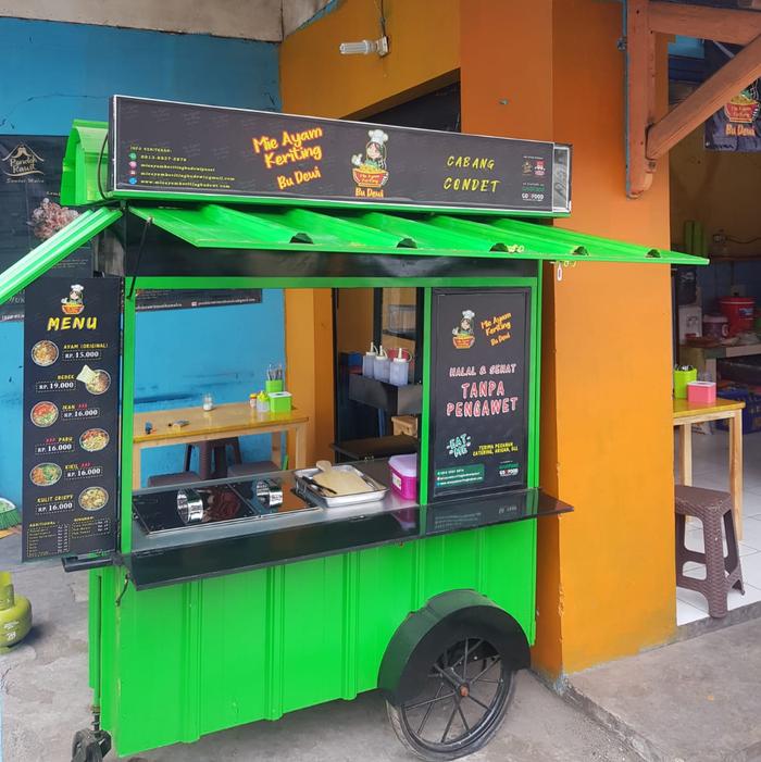 Gerobak Murah Makanan Mie Ayam Custom Unik, Bikin Usaha Makin lariss