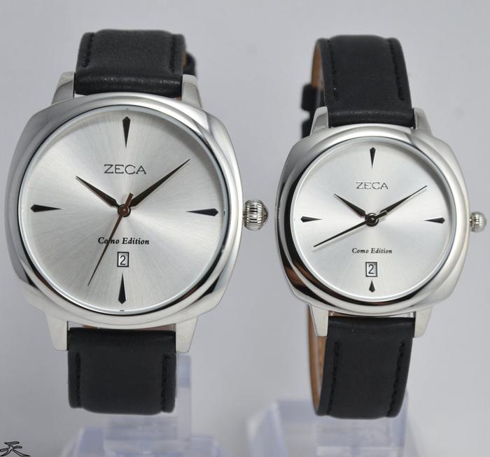 ZECA 336M/L.LBL.D.S1 - Jam Tangan Couple Pasangan - Black Silver