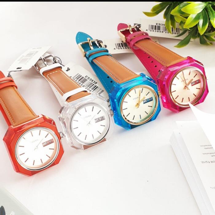 Jam Tangan Wanita Fossil ES3536 ES3537 ES3538 ES3539 ORIGINAL Kulit