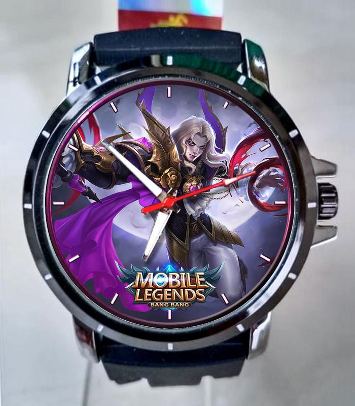 SPESIALIS Jam Tangan Pria Custom Gambar Lancelot Dark Earl Skin