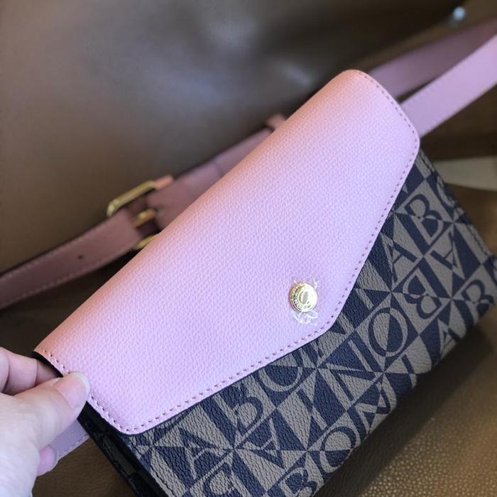 tas wanita bonia original monogram tas pinggang lengkap ta