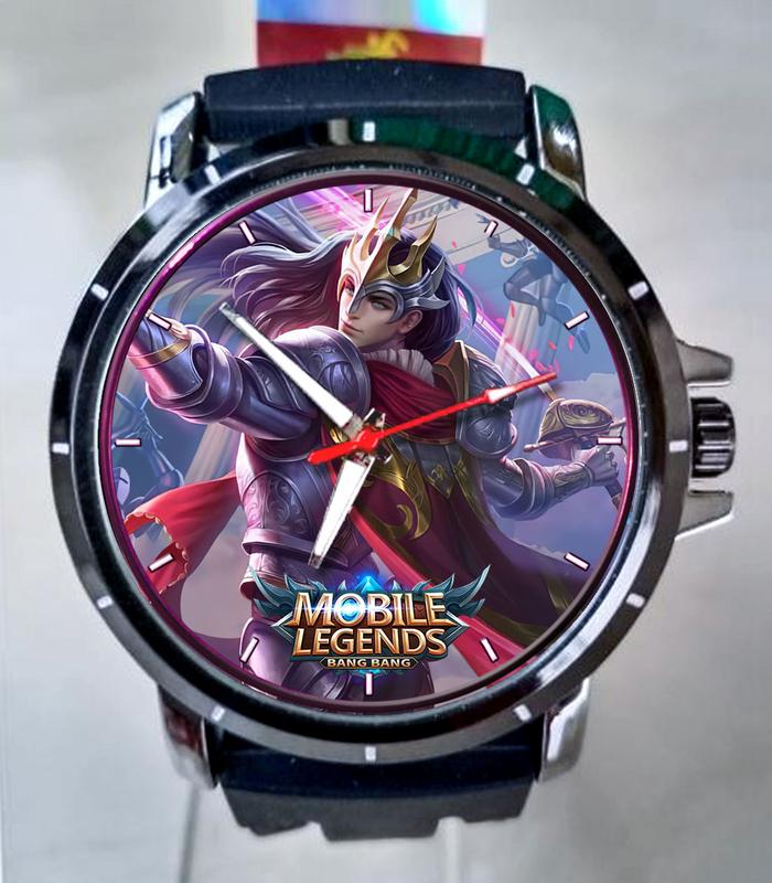 SPESIALIS Jam Tangan Pria Custom Gambar Lancelot Floral Knight Skin