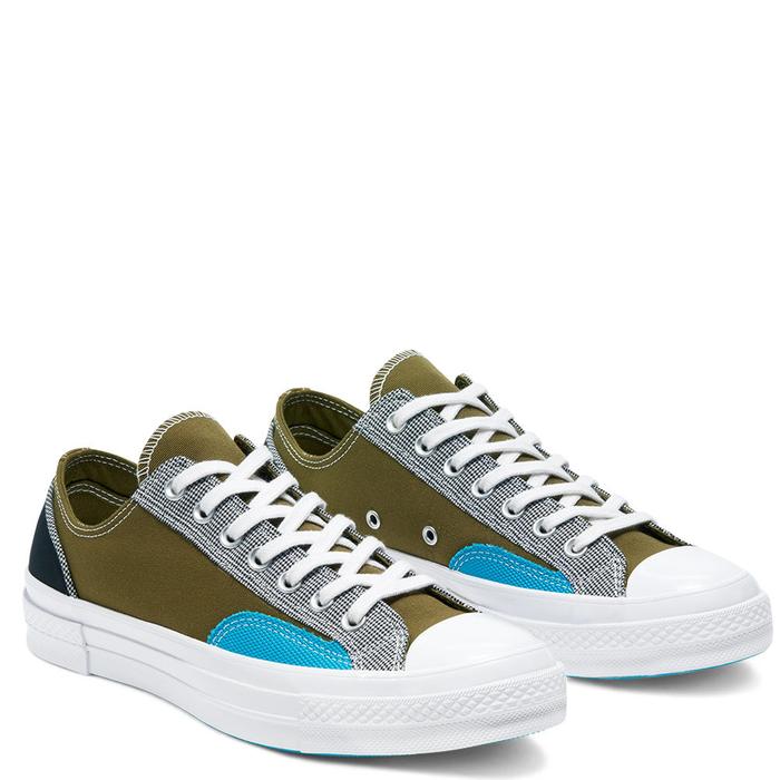 Converse Chuck 70s Ox Patchwork Dark Moss Black Original