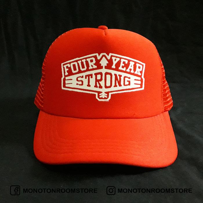 TRUCKER HAT BAND - FOUR YEAR STRONG - TOPI JARING