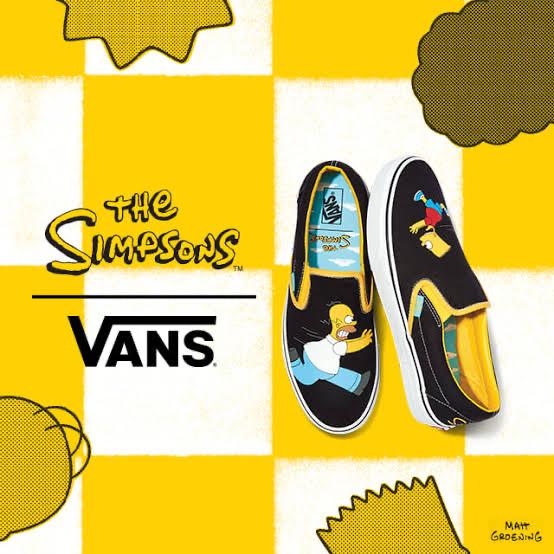 THE SIMPSONS x VANS SLIP-ON HOMER AND BART ORIGINAL
