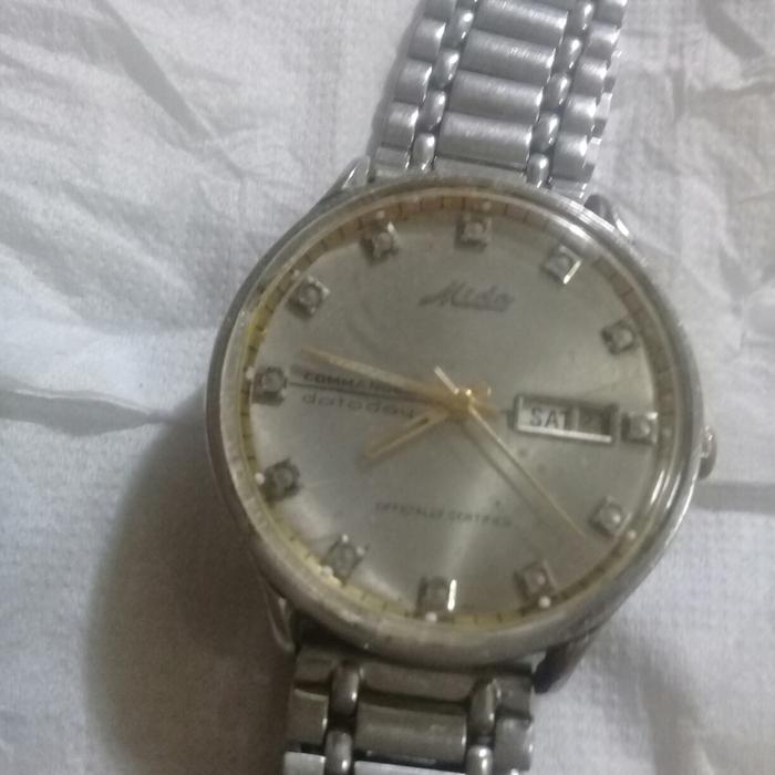 jam mido comander 2warna silver gold