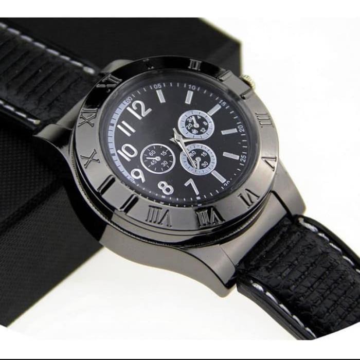 jam tangan korek api elektrik USB watch