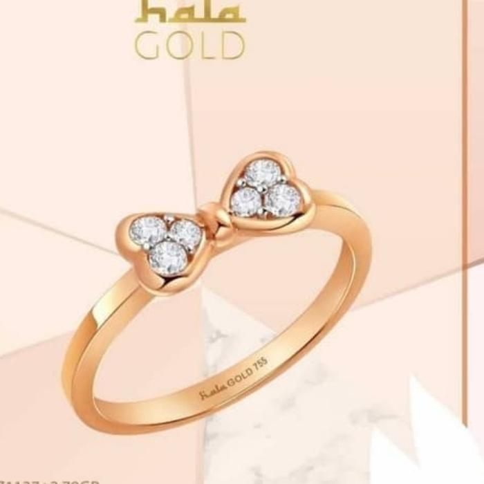 CINCIN EMAS PRILLY HALA GOLD REBEL PRINCESS PITA RIBBON MANIS