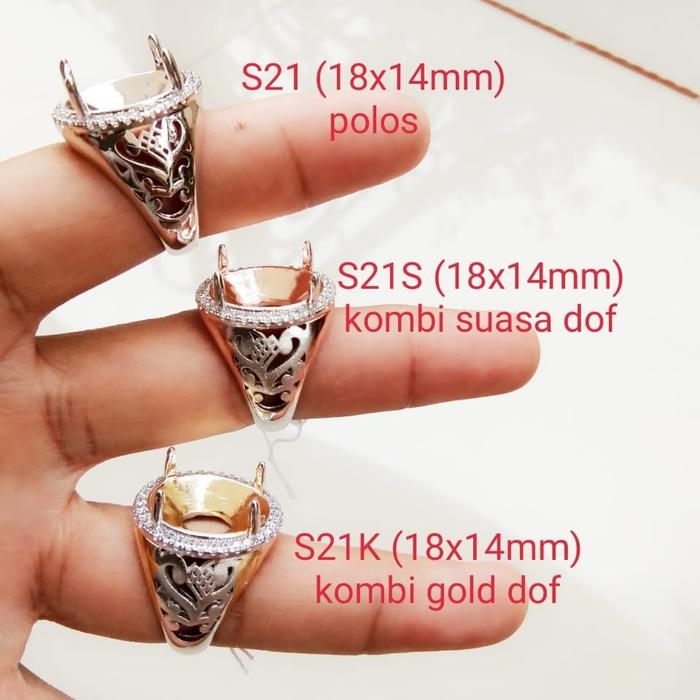 Ring Cincin Emban Perak Hongkong / Silver 925 / Model S21