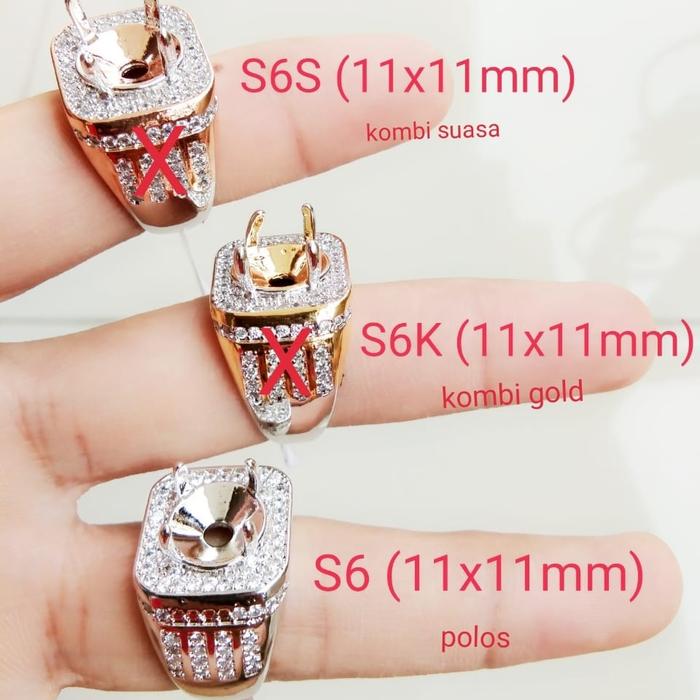 Ring Cincin Emban Perak Hongkong/Silver 925 / Model E12 - S6