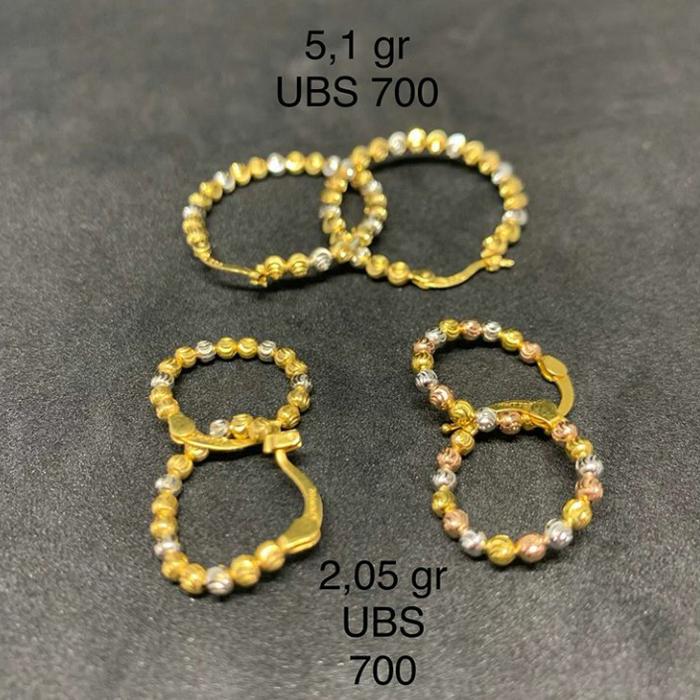 Anting emas 22k kadar 700%