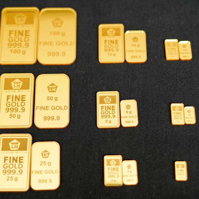 Replika Emas LM Antam Imitasi Paket Lengkap 0,5g-100g