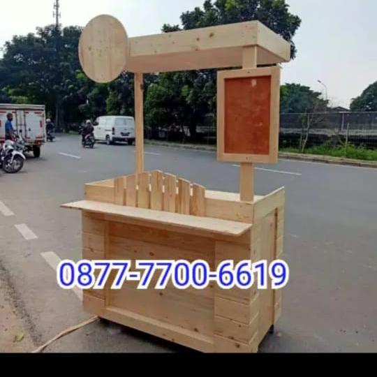 booth/booth minimalis/gerobak kayu