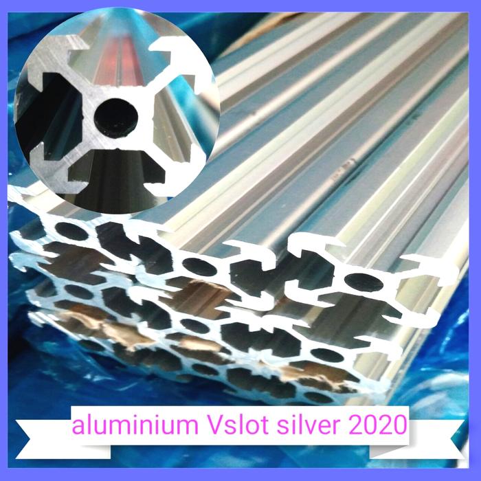 aluminium Vslot silver 2020 (harga per 1cm)