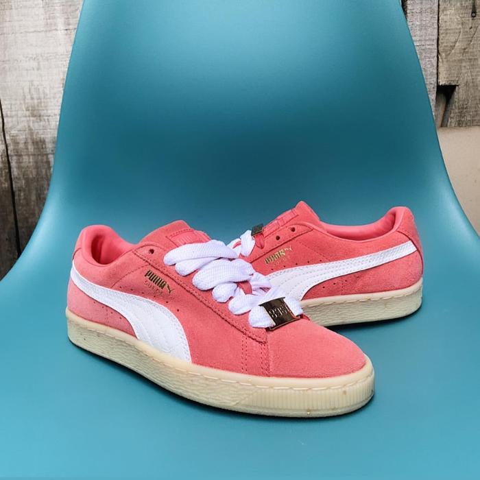 Sepatu Sneakers Puma Suede BBoy Spiced Coral Dahlia Wanita Original