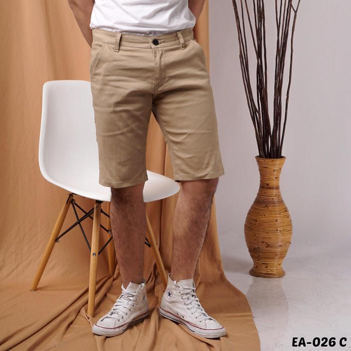 kimshop86 EA-026 C Celana Pendek Pria Short Harper Chino Khaki Pants