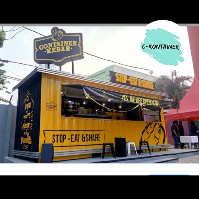 booth kontainer custom ukuran 600x200x200 #145