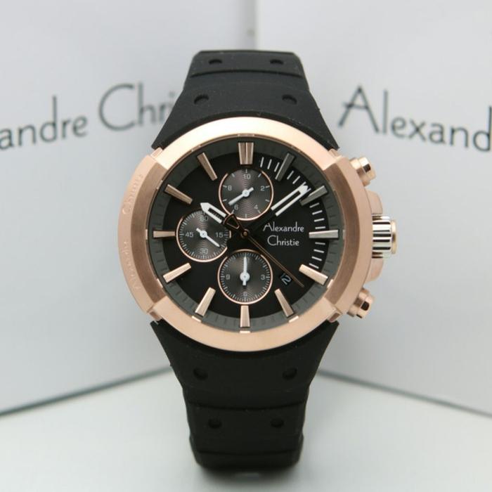 ALEXANDRE CHRISTIE AC 6566 ROSEGOLD BLACK AC6566 PRIA ORIGINAL