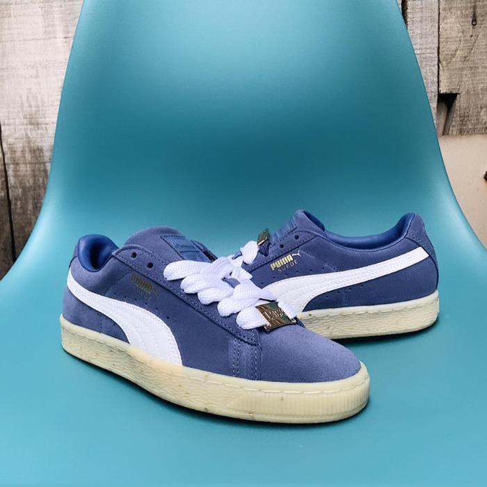 Sepatu Sneakers Puma Suede BBoy Blue Indigo Pria Wanita Original