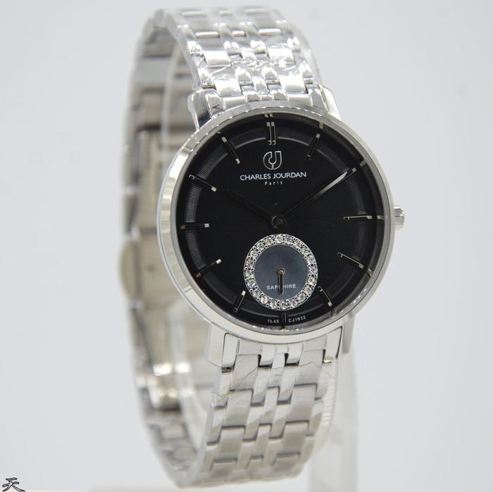 CHARLES JOURDAN CJ1032-2332 - Jam Tangan Wanita Original -Silver Black