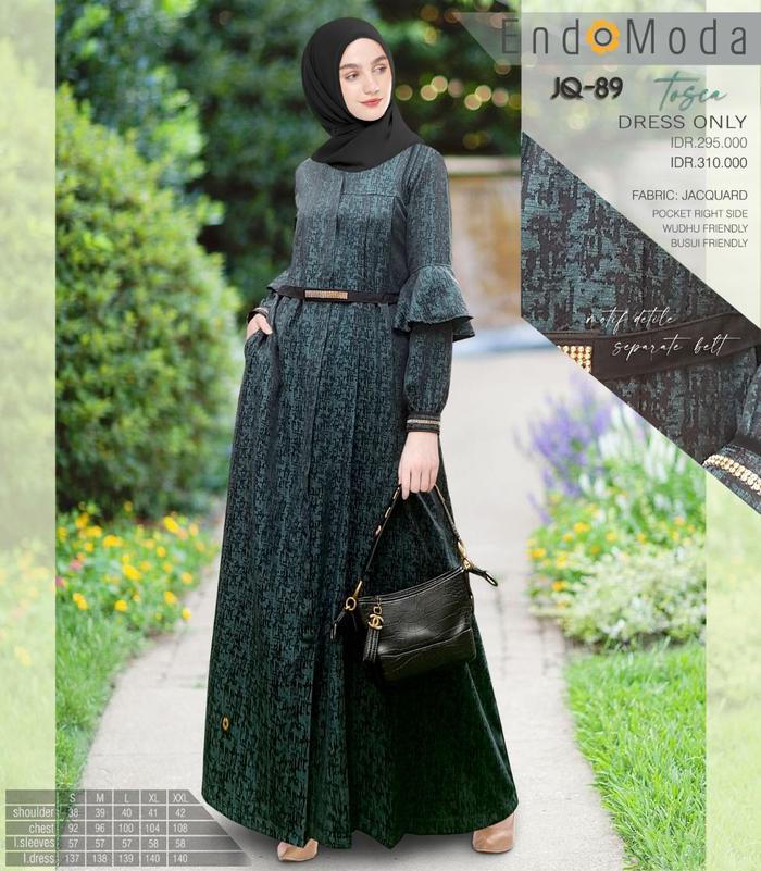 GAMIS MUSLIMAH ENDOMODA JQ 89 TOSCA