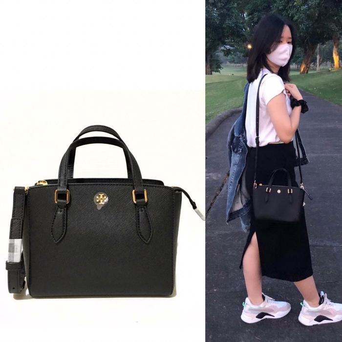 TB emerson mini top zip tote Black (pelunasan)
