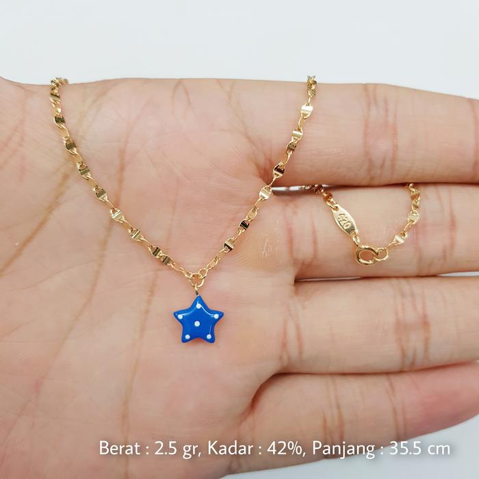 42% / 2.5 GR - KALUNG ANAK BINTANG 35.5 CM - U