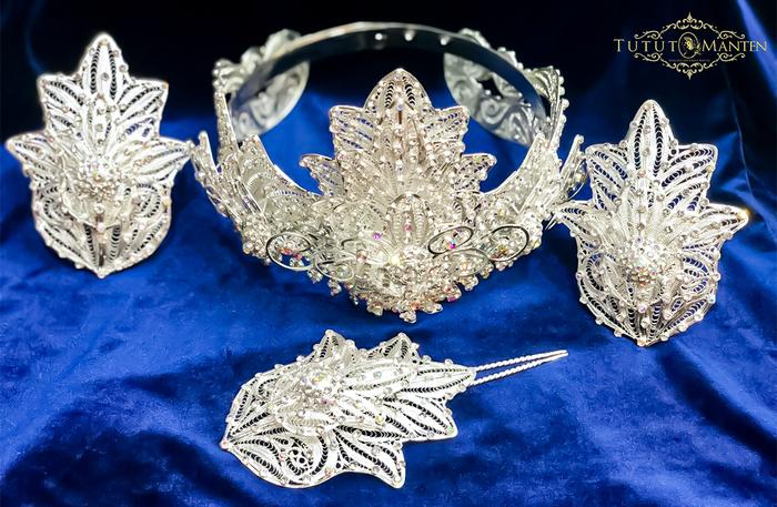MAHKOTA PENGANTIN / SIGER TRAP / SIGER TRAP MERAK DAUN