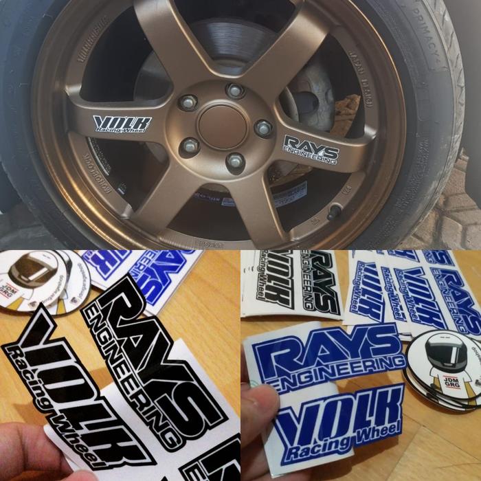 TE37 Volk rays sticker Replika super ori