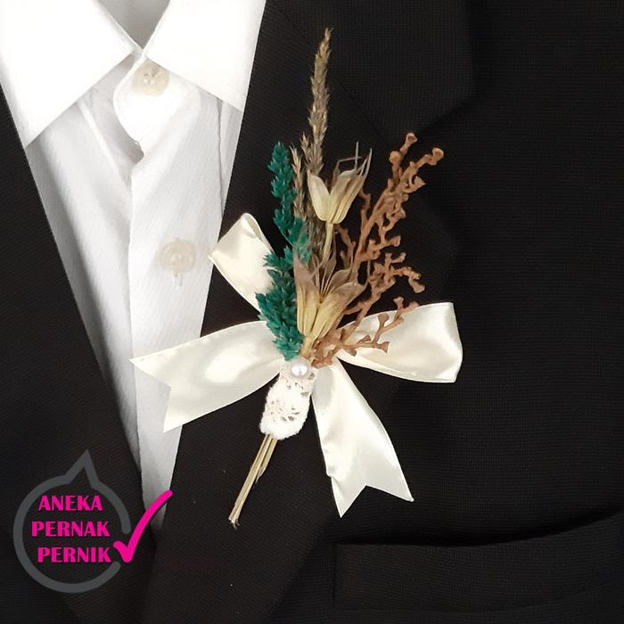 Bunga Jas Untuk Pengantin Pria/Groom/Keluarga/Panitia/dll