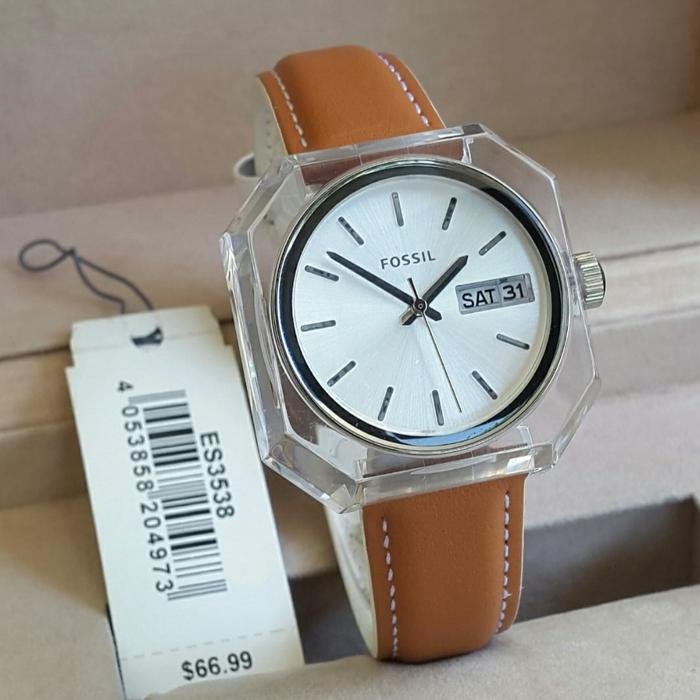 Jam Tangan Wanita Fossil ES 3537 3536 3538 3539 Candy Kulit 3.4cm